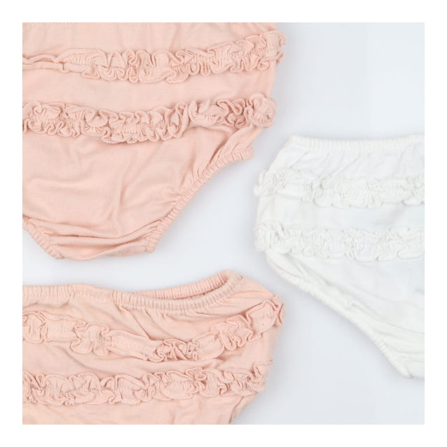 Frilly Bloomers Pink & White 3 Pack