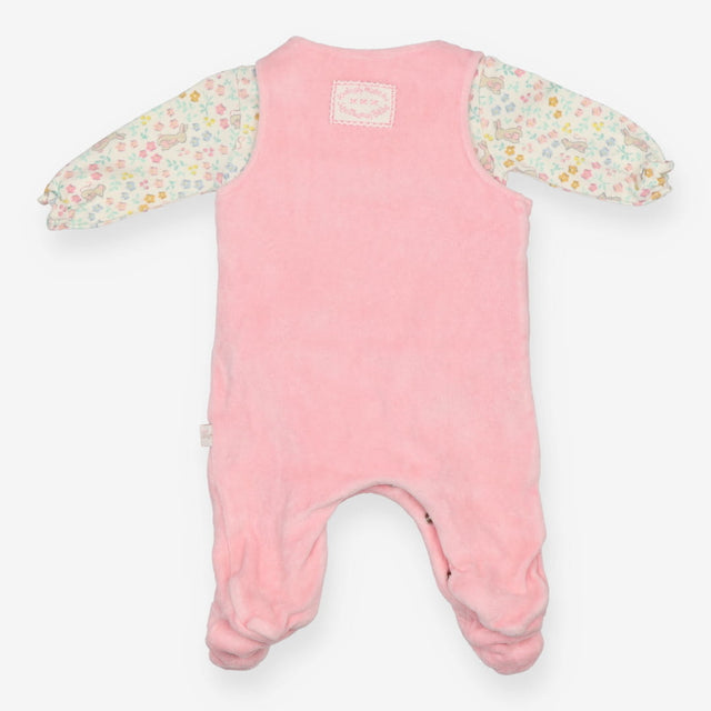 Pink Mice Sleepsuit with Bodysuit 