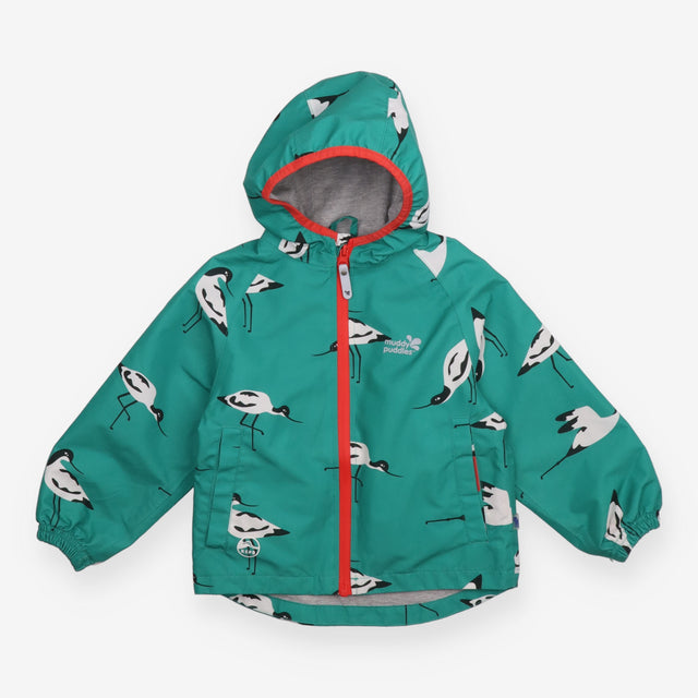 Raincoat unlined Green with Oyster Catcher