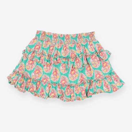 Skort green tiered with pink tree