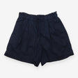 Shorts Navy Blue Elasticated Waist Drawstring Casu