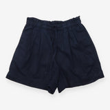 Shorts Navy Blue Elasticated Waist Drawstring Casu