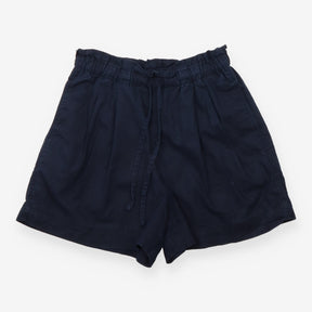 Shorts Navy Blue Elasticated Waist Drawstring Casu