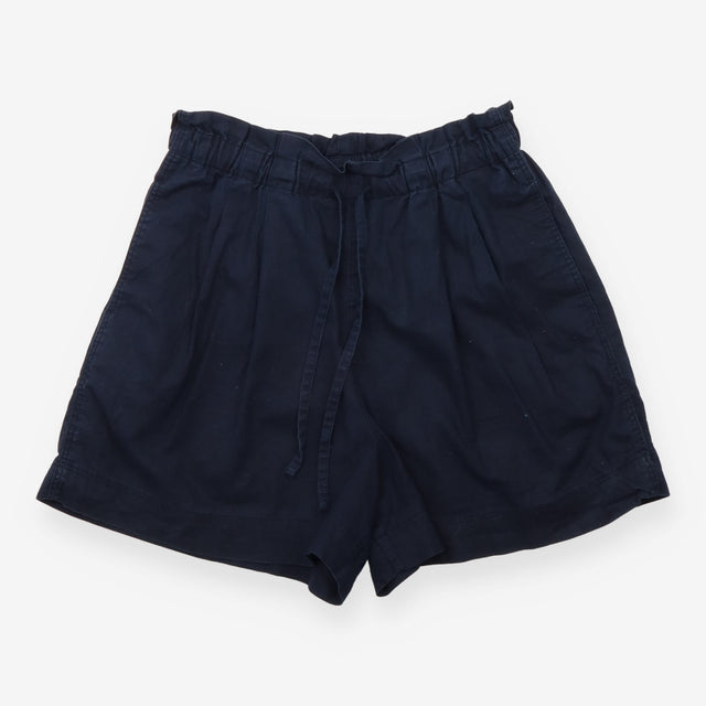 Shorts Navy Blue Elasticated Waist Drawstring Casu