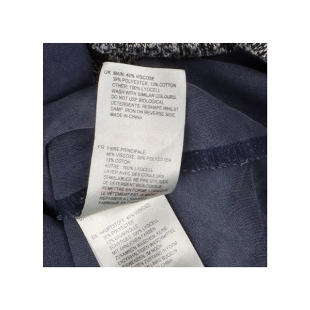 Grey Marl Tunic Jumper with Blue Hem Detail
