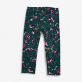 Leggings Janie and Jack Green Floral with Gold But