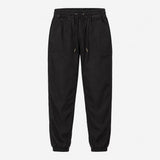 Trousers Drawstring Waist Casual Black