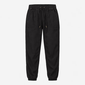 Trousers Drawstring Waist Casual Black