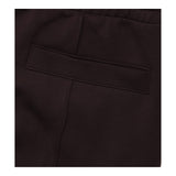 Wide-Leg Joggers in Brown Premium Interlock Jersey