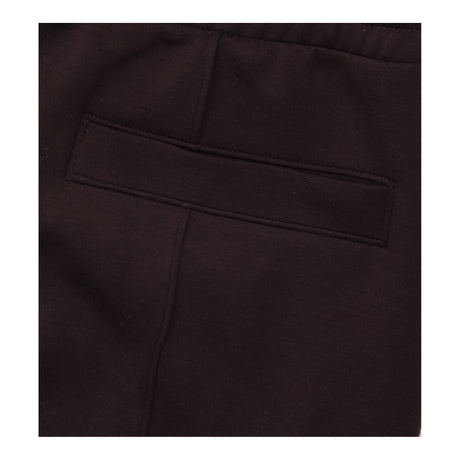 Wide-Leg Joggers in Brown Premium Interlock Jersey