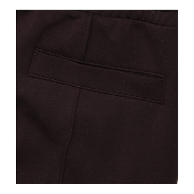 Wide-Leg Joggers in Brown Premium Interlock Jersey