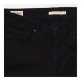 Black Mid Rise Stretch Skinny Jeans