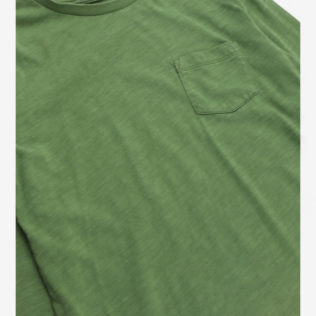 T-shirt Long Sleeve Green with Pocket