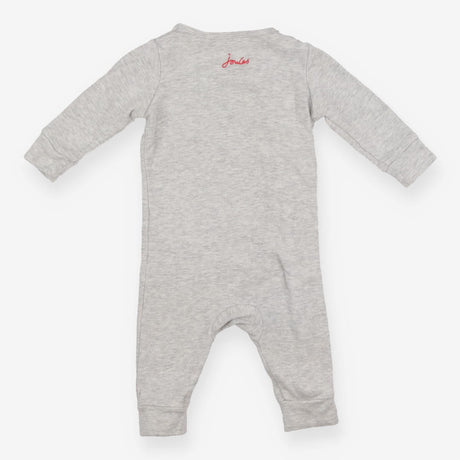 Sleepsuit grey vehicles red stripe lining
