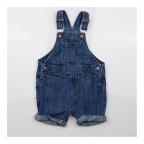 Dungaree Shortie Denim with Buckles
