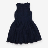 Navy lace party dress
