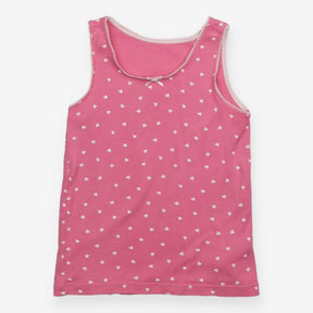 Vest pink lace hearts 