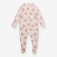 Sleepsuit white pink flowers