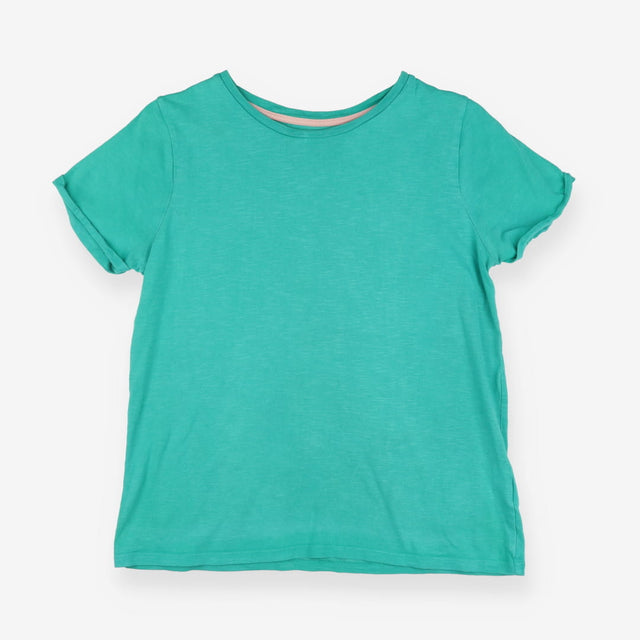 Tee SS green plain