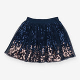 Navy tulle and sequin skirt