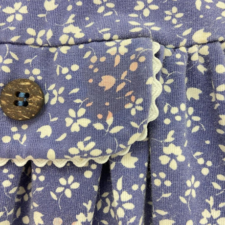 Blue dress with white flowers 