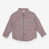 Shirt Woven Red, Blue and Green Check