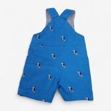 Dungarees Shortie Blue Toucans