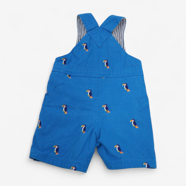 Dungarees Shortie Blue Toucans