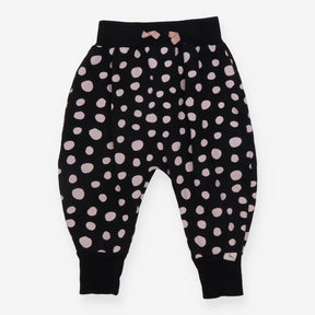 Black Polka Dot Joggers