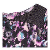 Black & Purple Embellished Metallic Beaded Dress
