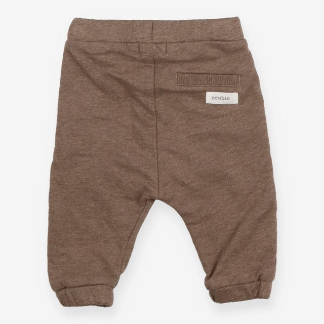 Joggers brown ribbed pockets