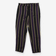 Black Purple Gold Stripe Trousers smart