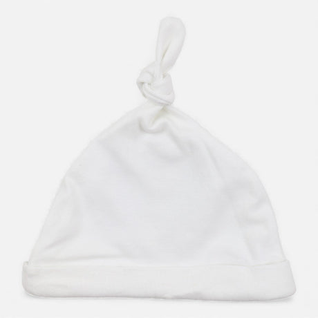 Baby Hat White with Blue Sheep