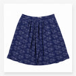 Skirt Navy Coastal Print Viscose