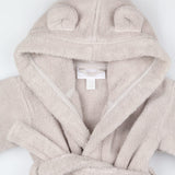 Dressing gown grey towelling ears