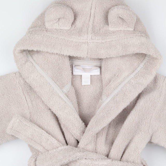 Dressing gown grey towelling ears