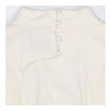 Linen Blend Tie Back Crop Top