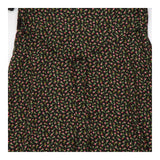 Midi Dress Black Ditsy Floral Lace Detail
