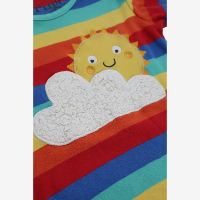 T-shirt SS Favourite Stripe with Sun and Clouds