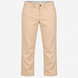 Trousers Chino Straight Leg Beige Cotton Stretch