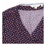 Rainbow Wrap Top Navy Long Sleeve