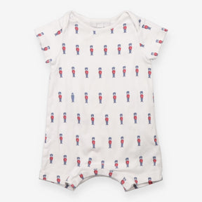 White Royal Guards Romper 