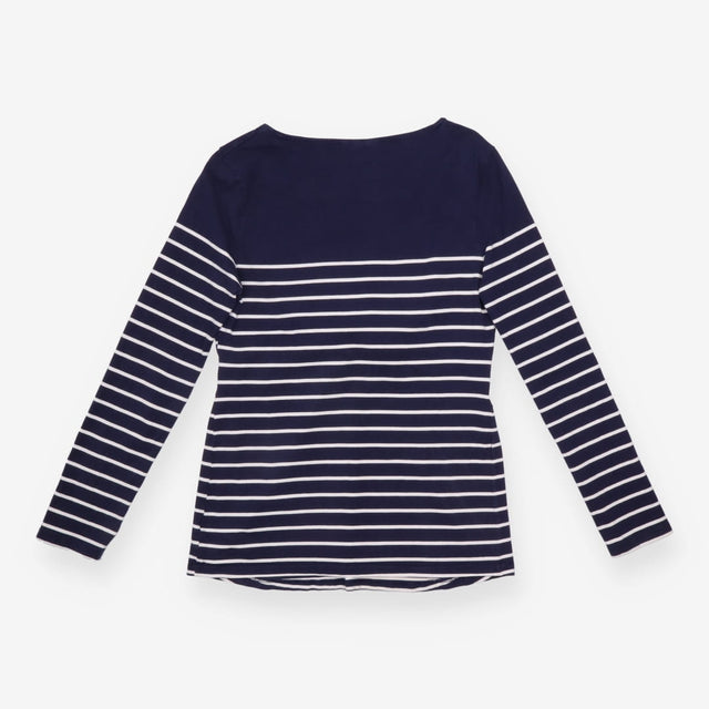 Navy White Stripe Long Sleeve Maternity & Nursing 