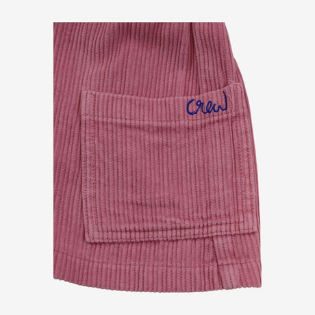 Skirt Cord Pink with Buttons on the Front