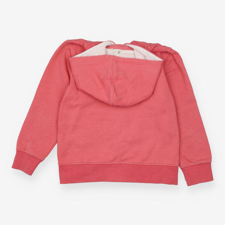 Hoodie zip up orange kangaroo pocket 