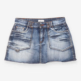 Y2K Vintage Low Rise Blue Whiskered Denim M