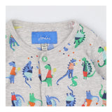 Sleepsuit grey dancing dinos