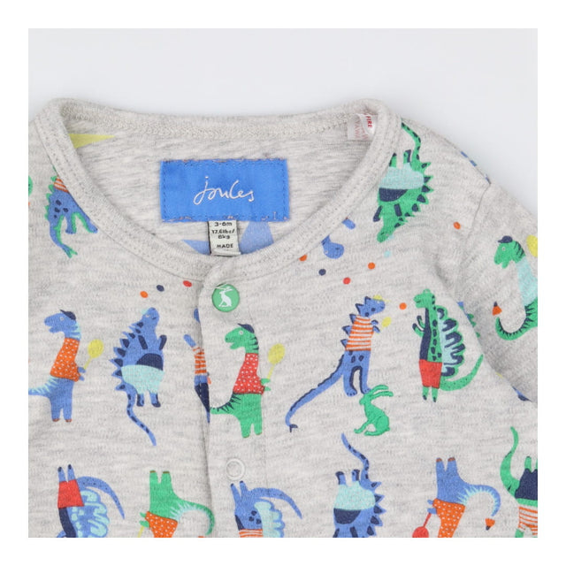 Sleepsuit grey dancing dinos