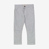 Navy Denim Stripe Edvard Trousers