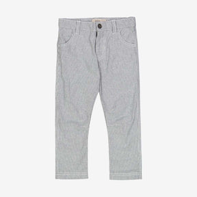 Navy Denim Stripe Edvard Trousers